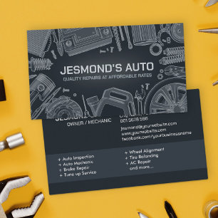 Carte De Visite Réparation automobile - Mécanique