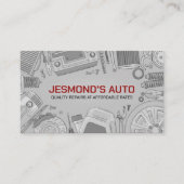 Carte De Visite Réparation automobile - Mécanique (Devant)