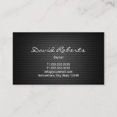 Carte De Visite Réparation automobile Métallic Automobile Mécaniqu (Dos)