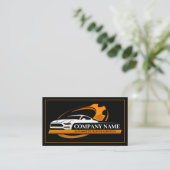 Carte De Visite Réparation automobile professionnelle, mécanique a (Debout devant)