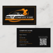 Carte De Visite Réparation automobile professionnelle, mécanique a (Devant / Derrière)