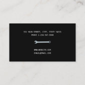 Carte De Visite Réparation automobile professionnelle mécanique au (Dos)