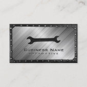 Carte De Visite Réparation automobile professionnelle Métal et Aci (Devant)