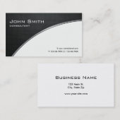 Carte De Visite Réparation blanche moderne élégante (Devant / Derrière)