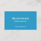 Carte De Visite Réparation bleue élégante simple professionnelle (Dos)