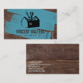 Carte De Visite Réparation de boîte à outils | Rouleau à peinture  (Devant / Derrière)