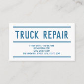 Carte De Visite Réparation de camions QR personnalisés (Devant)
