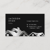 Carte De Visite Réparation de la construction de toiture moderne e (Devant)