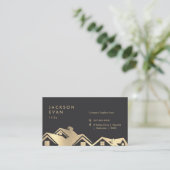 Carte De Visite Réparation de la construction de toiture moderne e (Debout devant)