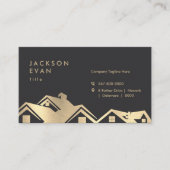 Carte De Visite Réparation de la construction de toiture moderne e (Devant)