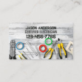 Carte De Visite Réparation de la construction Outils de l'entrepre (Devant)