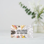 Carte De Visite Réparation de la construction Outils de l'entrepre (Debout devant)