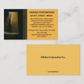 Carte De Visite Réparation de la fondation de sous-sol modifiable (Devant / Derrière)