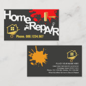 Carte De Visite Réparation de la maison de signalisation pour homm (Devant / Derrière)