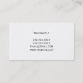 Carte De Visite Réparation de l'installation des ventes des applia (Dos)