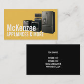 Carte De Visite Réparation de l'installation des ventes des applia (Devant / Derrière)