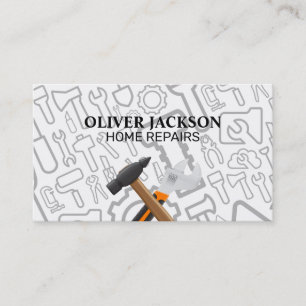 Carte De Visite Réparation de maison Outils à main Bâtisseurs