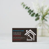 Carte De Visite Réparation de maison rustique moderne Handyman (Debout devant)