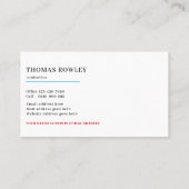 Carte De Visite Réparation de maison rustique moderne Handyman (Dos)