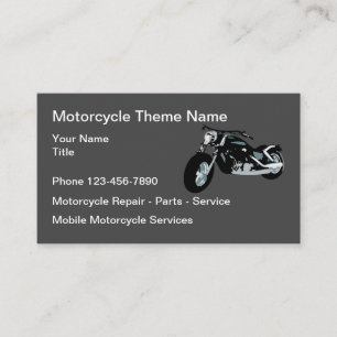 Carte De Visite Réparation De Motocyclettes Pièces Et Service