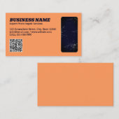 Carte De Visite Réparation de téléphone Peach QR (Devant / Derrière)