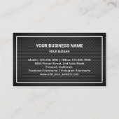 Carte De Visite Réparation des appareils électroménagers Black Mes (Dos)