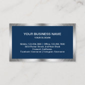 Carte De Visite Réparation des appareils électroménagers en acier  (Dos)