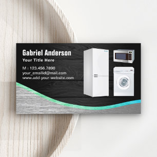 Carte De Visite Réparation des appareils électroménagers en acier 