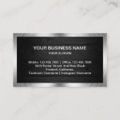 Carte De Visite Réparation des appareils électroménagers en acier  (Dos)