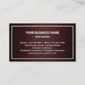 Carte De Visite Réparation des appareils électroménagers en bois r (Dos)