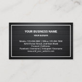 Carte De Visite Réparation des appareils électroménagers en fibre  (Dos)