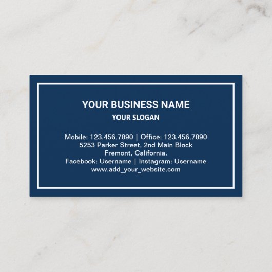 Carte De Visite Réparation des appareils électroménagers en or ble (Dos)