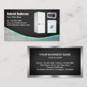 Carte De Visite Réparation des appareils ménagers en acier à maill (Devant / Derrière)