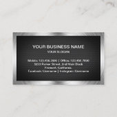 Carte De Visite Réparation des appareils ménagers en acier à maill (Dos)