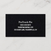 Carte De Visite Réparation des camions Premium (Dos)