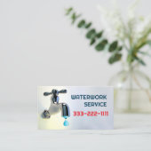 Carte De Visite Réparation des conduites de service de plomberie d (Debout devant)