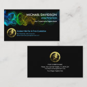 Carte De Visite Réparation des maisons de la foudre lumineuse (Devant / Derrière)