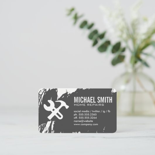 Carte De Visite Réparation des services à domicile (Debout devant)