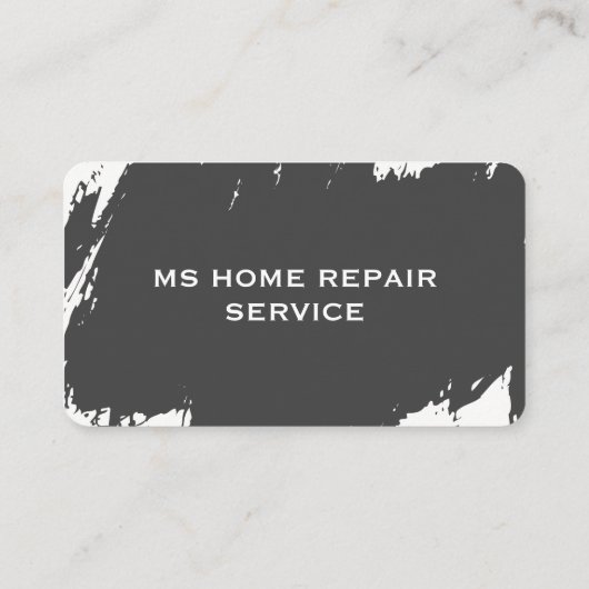 Carte De Visite Réparation des services à domicile (Dos)