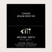 Carte De Visite Réparation des services à domicile | Outils matéri (Extérieur déplié)
