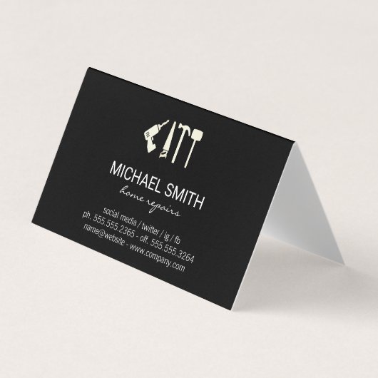 Carte De Visite Réparation des services à domicile | Outils matéri (Devant)