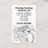 Carte De Visite Réparation des toits et toitures (Dos)