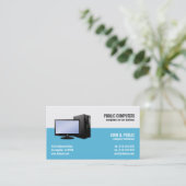 Carte De Visite Réparation d'ordinateur Administrateurs réseau de (Debout devant)