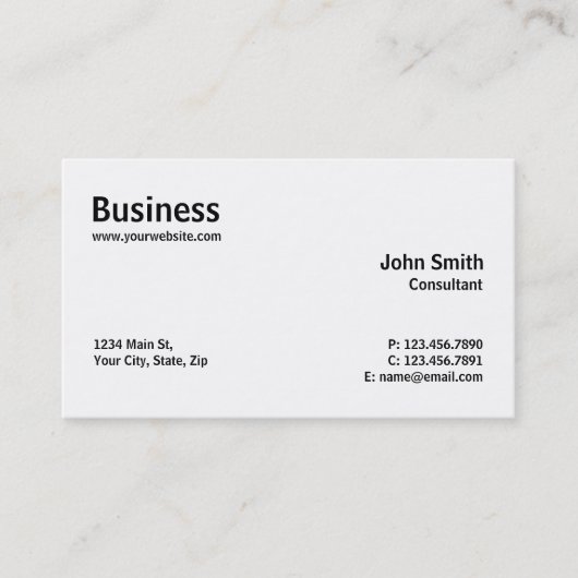 Carte De Visite Réparation d'ordinateur simple et moderne (Devant)