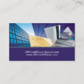 Carte De Visite Réparation du crédit Gestion financière Finances (Dos)