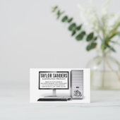 Carte De Visite Réparation du technicien informatique (Debout devant)