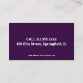 Carte De Visite Réparation du verre de voiture (Dos)