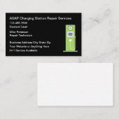 Carte De Visite Réparation d'une station de recharge de voiture él (Devant / Derrière)
