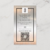 Carte De Visite Réparation et entretien des toits en gras Logo en  (Dos)