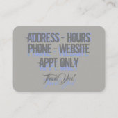 Carte De Visite Réparation faite sur commande (Dos)